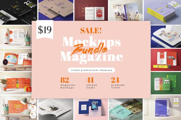 fantastic mockups for magazines